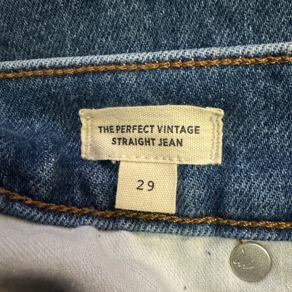 MADEWELL the perfect vintage straight jean EUC